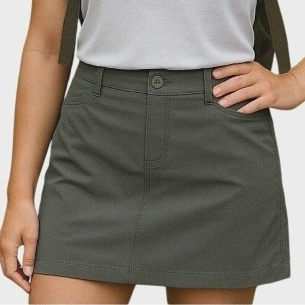 Eddie Bauer Golf Skort Athletic Outdoor‎ Stretch Pockets Gray Womens Size 6